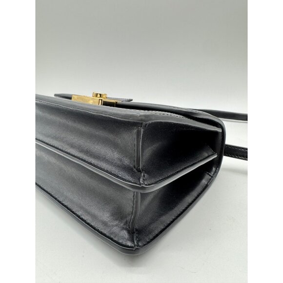 TORY BURCH T monogram leather convertible crossbody bag -BLACK (Has scratch) - Picture 13 of 16